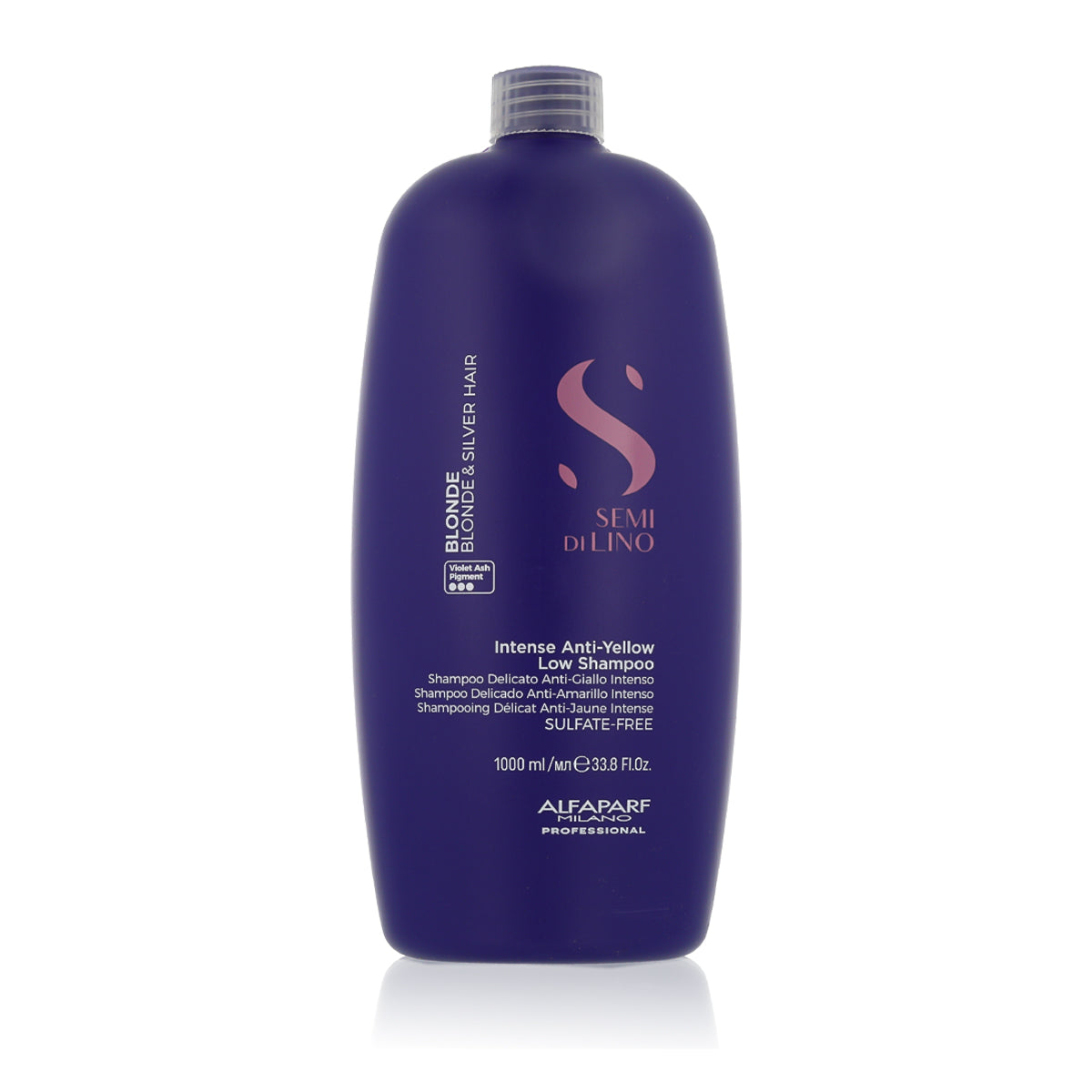 Alfaparf Milano Semi Di Lino Blonde Intense Σαμπουάν Χαμηλού Αφρισμού για Πρόληψη Κιτρινίσματος Μαλλιών Ξανθού Χρώματος 1000 ml