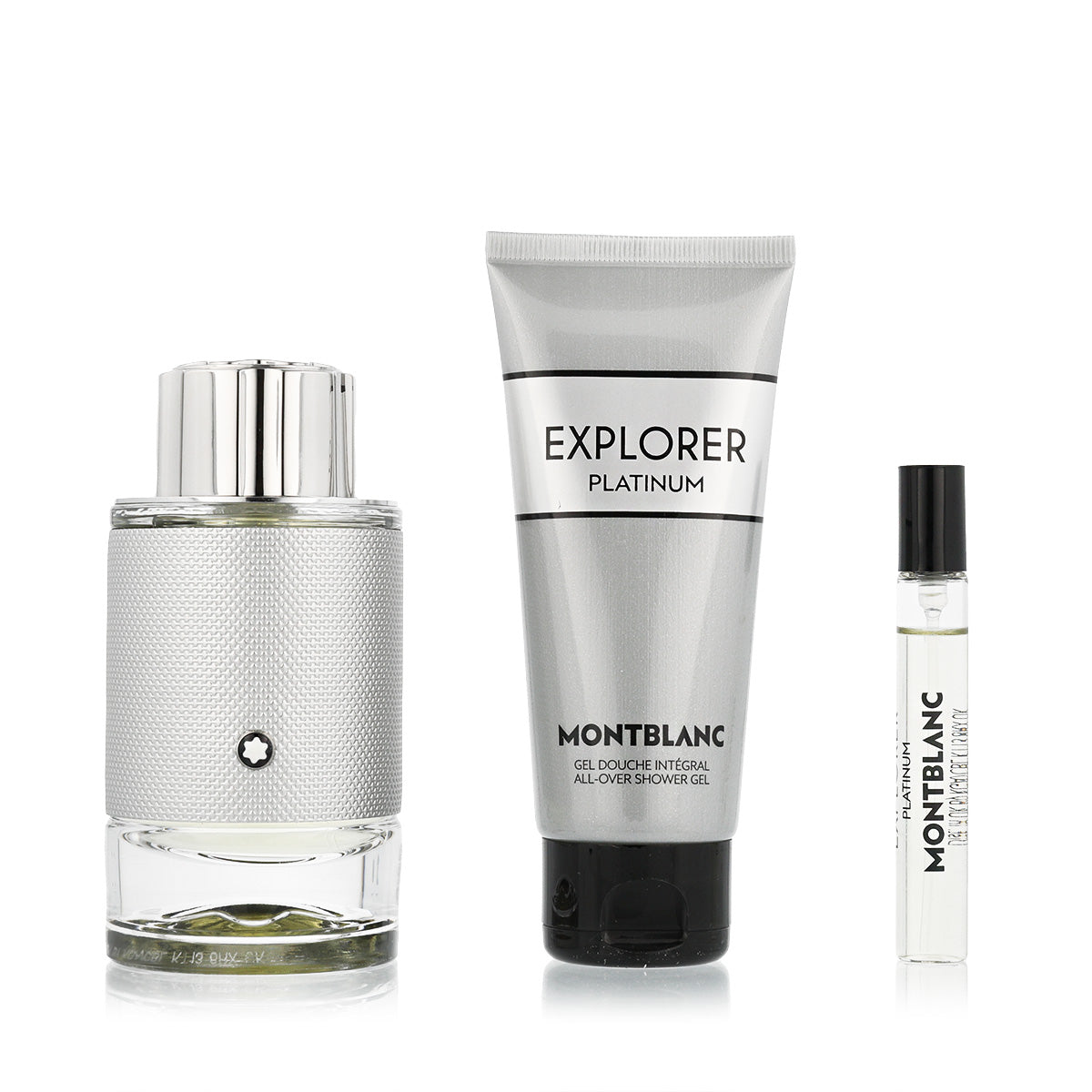 Montblanc Explorer Platinum EDP 100 ml + EDP MINI 7,5 ml + SG for Body & Hair 100 ml (man)