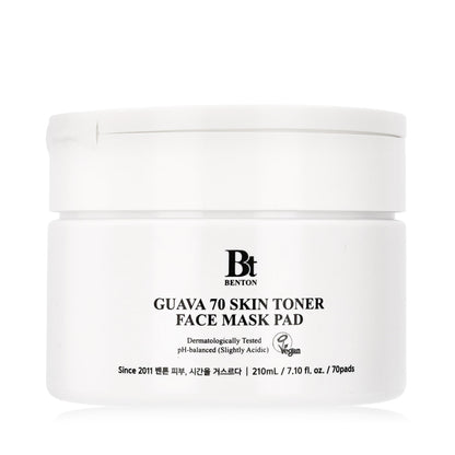 Benton Guava 70 Skin Toner Face Mask Pad 70 Sheets 210 ml