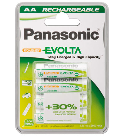 1x4 Panasonic NiMH Mignon Accu AA 1900 mAh Ready to Use