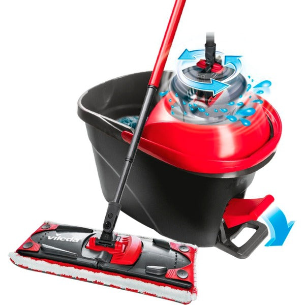 Vileda Wischer ULTRAMAX 2in1 TURBO Komplettset (Μαύρο/Κόκκινο)
