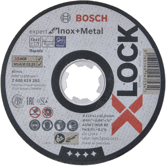 X-LOCK Trennscheibe Expert για Inox και Μέταλλο Rapido, Ø 115mm