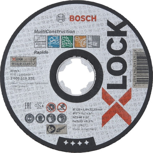 X-LOCK Trennscheibe MultiConstruction - Rapido, Ø 125mm