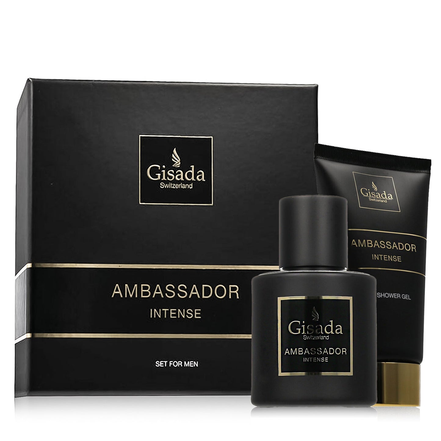 Gisada Ambassador Intense Eau de Parfum 50 ml with Shower Gel 100 ml for Men