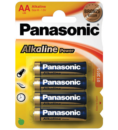 1x4 Panasonic Alkaline Power Mignon LR6 AA