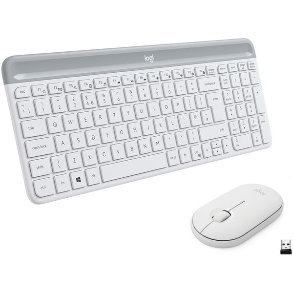 Logitech MK470 Slim Combo (weiß, DE-Layout, Scherenmechanik)