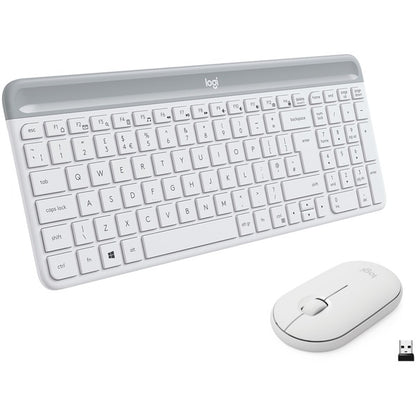 Logitech MK470 Slim Combo (weiß, DE-Layout, Scherenmechanik)