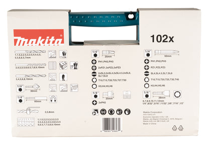 Σετ Τρυπανιών και Bits Makita B-68432 (102 τεμαχίων)