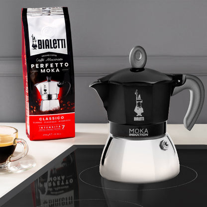 Bialetti Καφετιέρα Moka Induction 4TZ Μαύρη