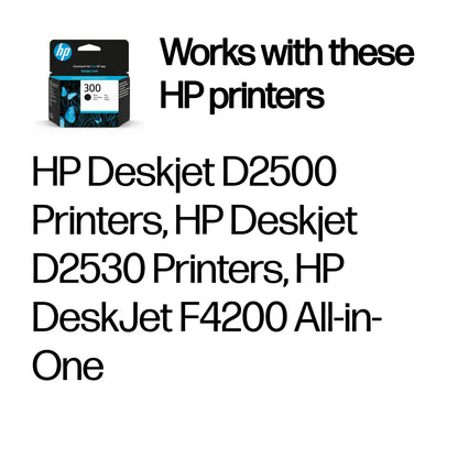 HP CC640EE Black Ink Cartridge No. 300