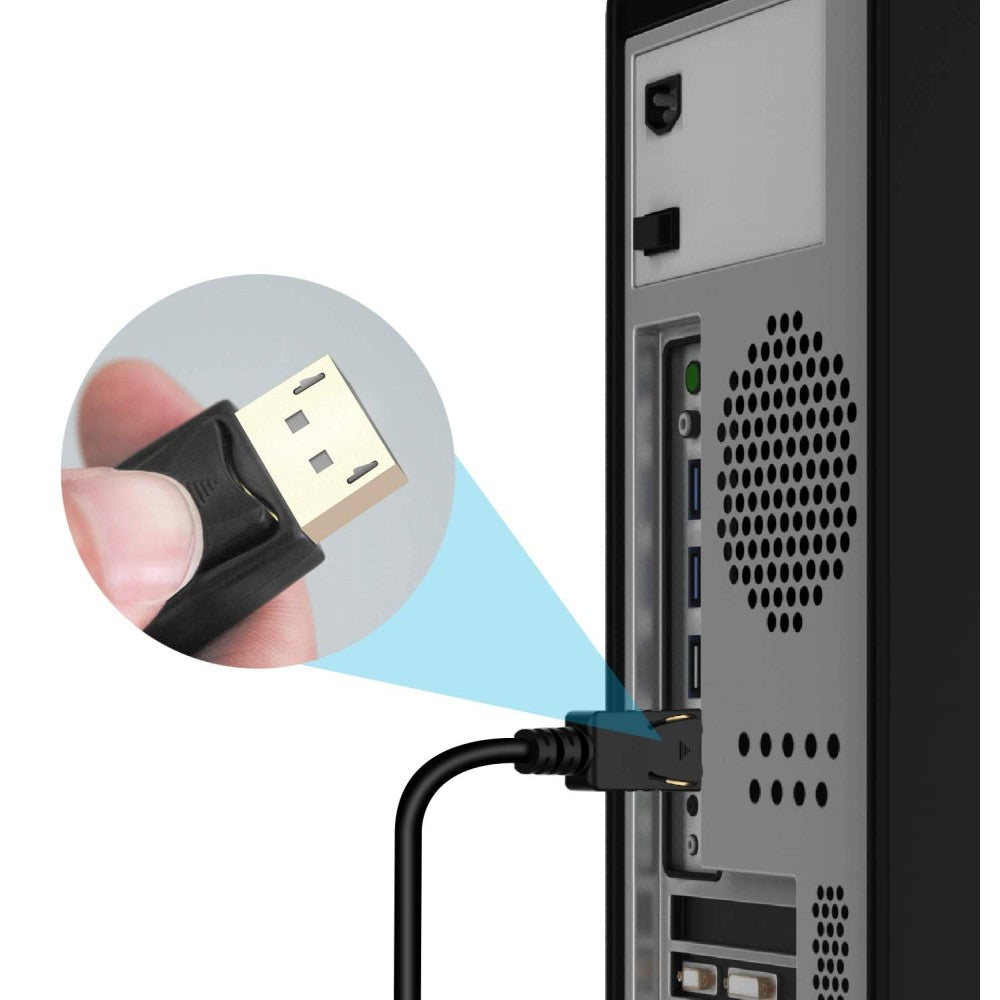 Techly DisplayPort 1.2 auf HDMI Kabel schwarz 2m