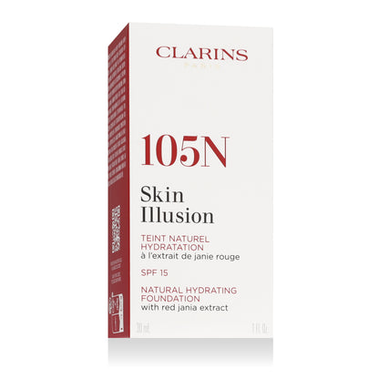 Clarins Skin Illusion Natural Hydrating Foundation SPF 15 (105N Nude) 30 ml