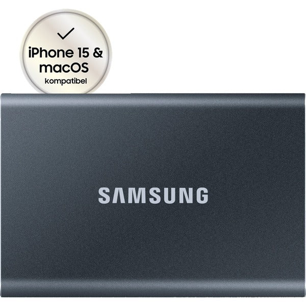 Samsung Portable SSD T7 1TB, Externe SSD (grau, USB-C 3.2 Gen 2 (10 Gbit/s), extern)