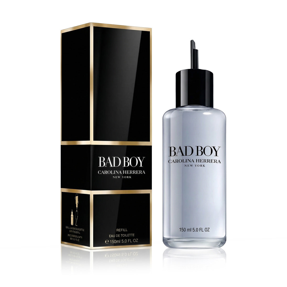 Carolina Herrera Bad Boy Eau De Toilette Refillable 150 ml (man)