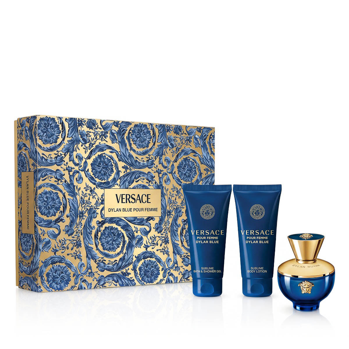 Versace Pour Femme Dylan Blue Eau de Parfum 50 ml + Shower Gel 50 ml + Body Lotion 50 ml (Women)