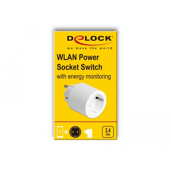 DeLOCK WLAN Steckdose MQTT (weiß, mit Energieüberwachung)
