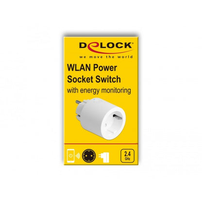 DeLOCK WLAN Steckdose MQTT (weiß, mit Energieüberwachung)