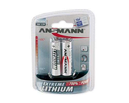 1x2 Ansmann Lithium Mignon AA LR 6 Extreme