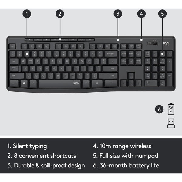 Logitech MK295 (graphit, DE-Layout)