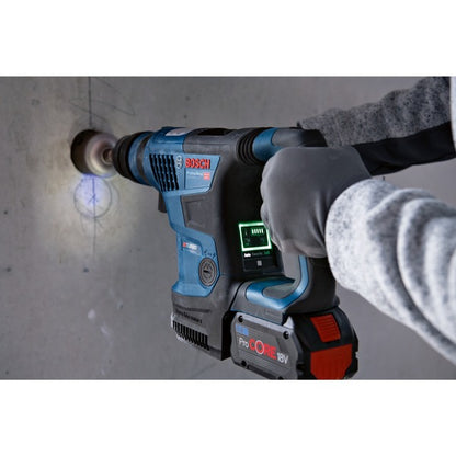 Bosch Powertools Akku-Bohrhammer GBH 18V-34 CF Professional (blau/schwarz, 2x Akku ProCORE18V 8,0Ah, Bluetooth Modul, Koffer)