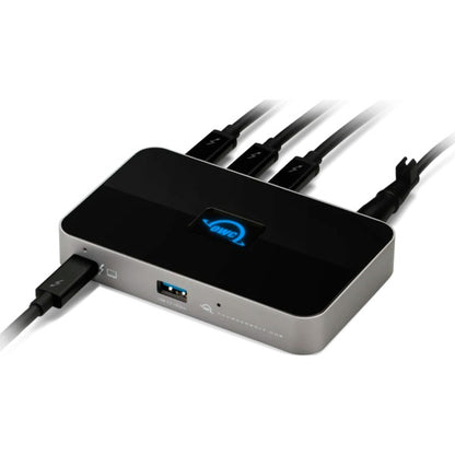 OWC Thunderbolt Hub (grau/schwarz, Thunderbolt 4, USB-A)