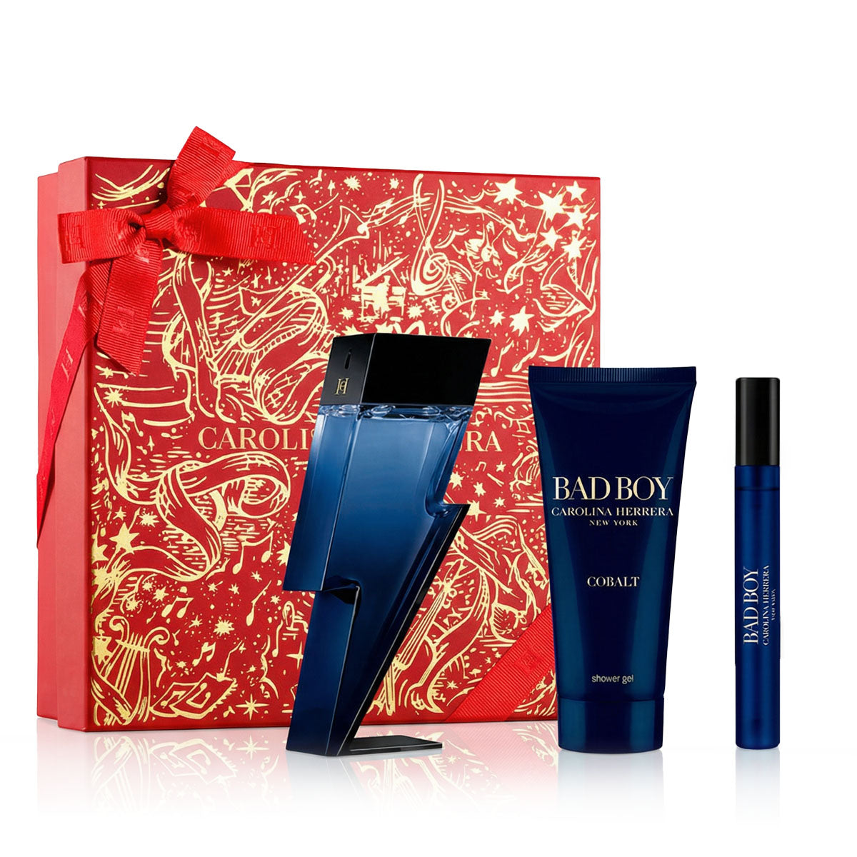 Carolina Herrera Bad Boy Cobalt EDP 100 ml + EDP MINI 10 ml + SG 100 ml (man)