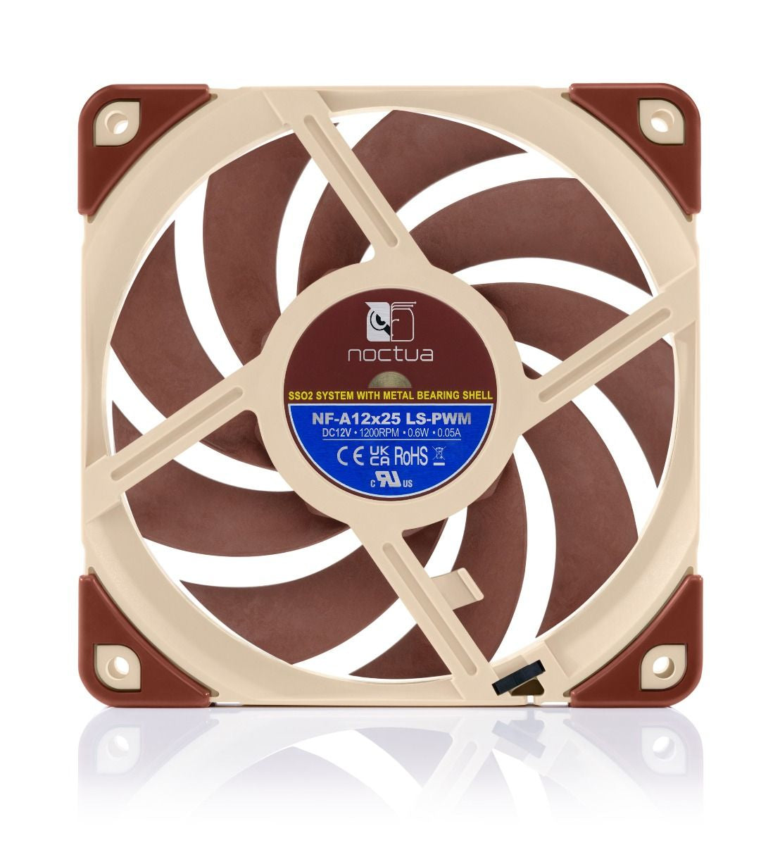 Noctua NF-A12x25 Computer case Fan 12 cm Beige, Brown