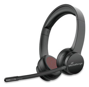 MediaRange Bluetooth ENC Stereo Headset 400mAh Akku schwarz