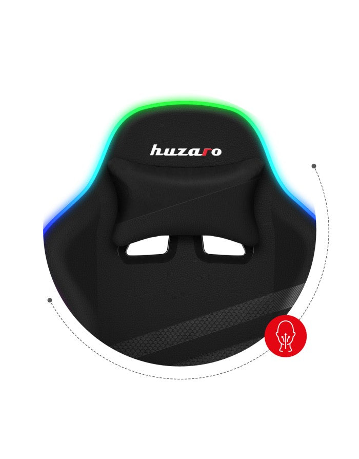 Καρέκλα gaming - Huzaro Force 4.4 RGB Μαύρη