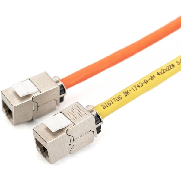 Digitus Cat.6a Keystone-Modul (silber, 24 Stück, mit intelligentem Kabelmanager)
