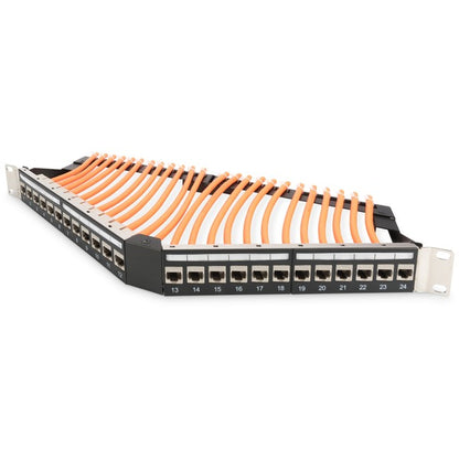 Digitus Cat.6a Keystone-Modul (silber, 24 Stück, mit intelligentem Kabelmanager)