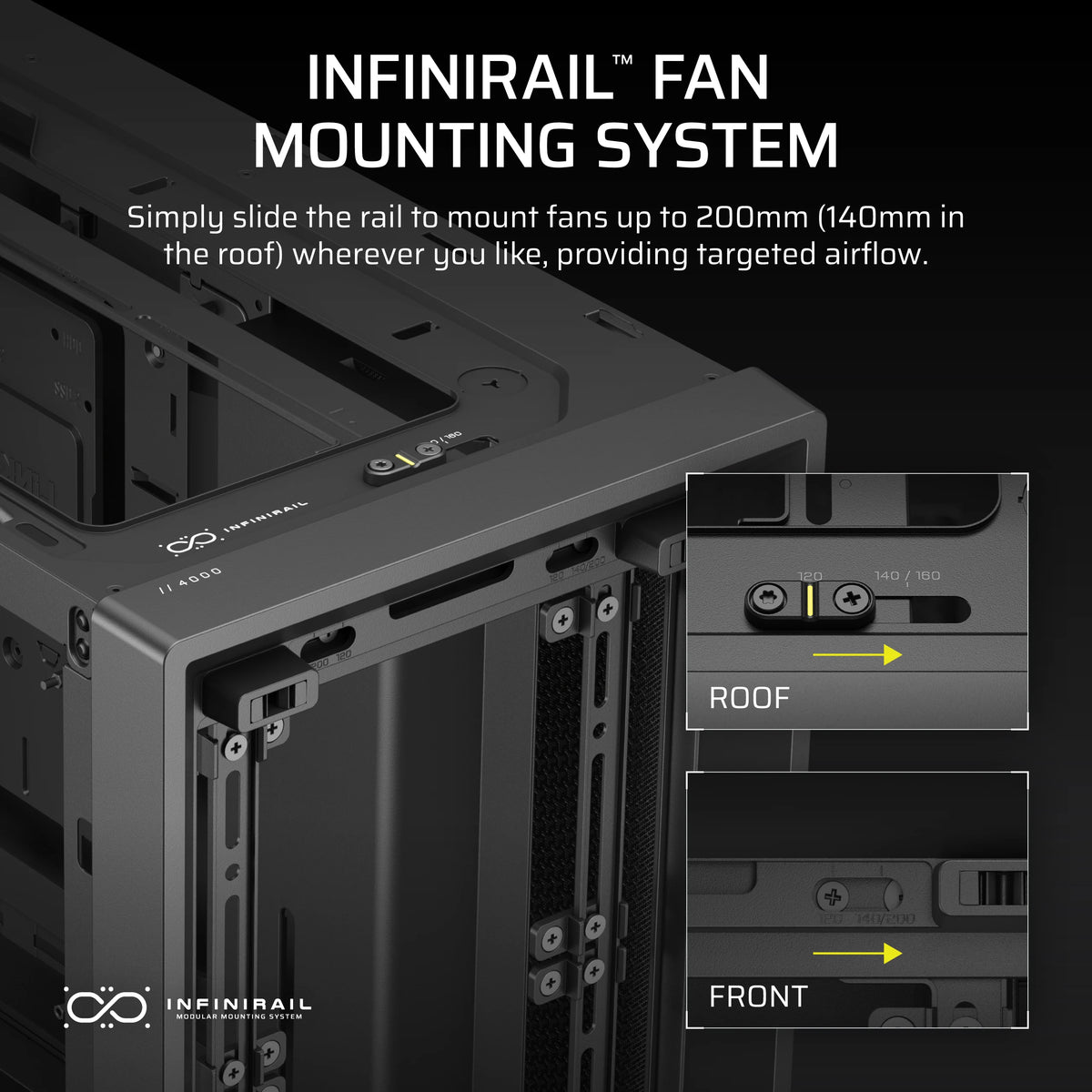 CORSAIR Geh Midi FRAME 4000D Mid-Tower, Black