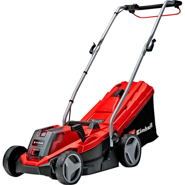 Einhell Power X-Change Akku-Rasenmäher GE-CM 18/33 Li Kit, 18Volt (rot/schwarz, Li-Ionen Akku 4,0Ah)