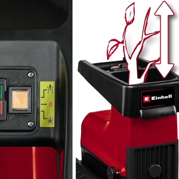 Einhell Elektro-Leisehäcksler GC-RS 60 CB (rot/schwarz, 2.300 Watt)