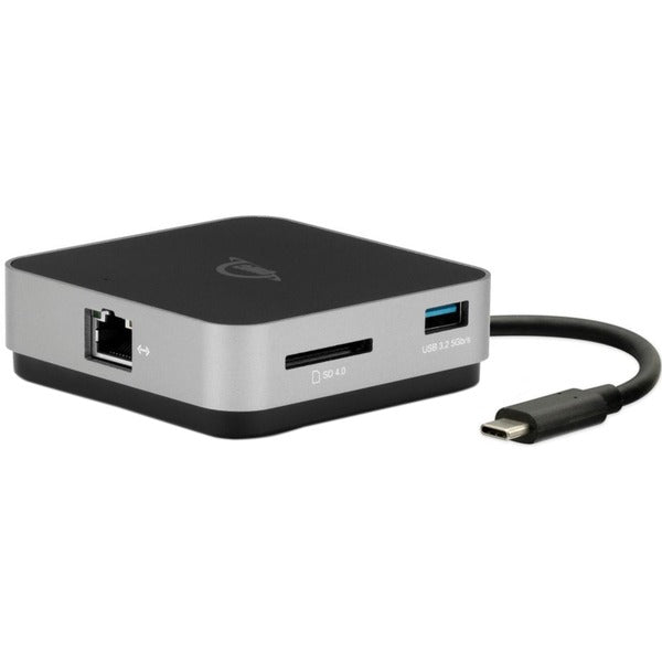 OWC USB-C Travel Dock E (grau/schwarz, HDMI, USB-A, Gigabit LAN)