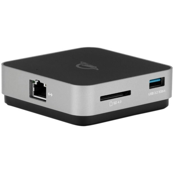 OWC USB-C Travel Dock E (grau/schwarz, HDMI, USB-A, Gigabit LAN)