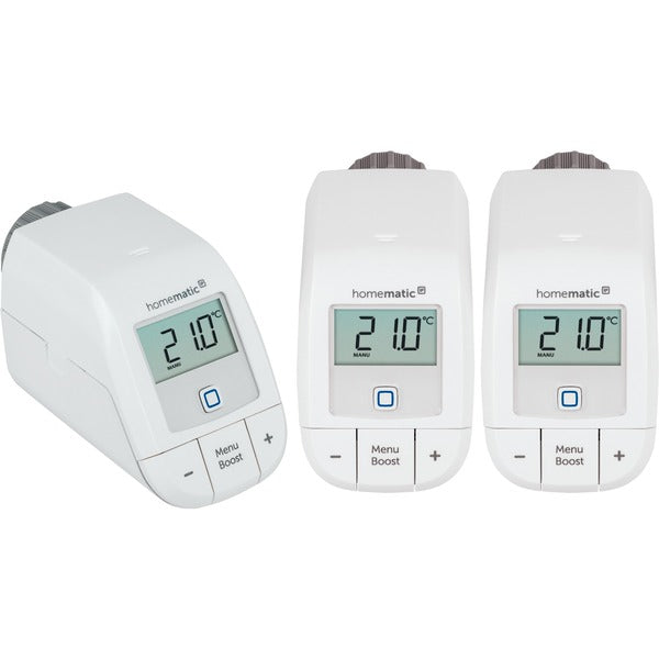 Homematic IP Smart Home Heizkörperthermostat Basic (HmIP-eTRV-B) (weiß, 3er Bundle)