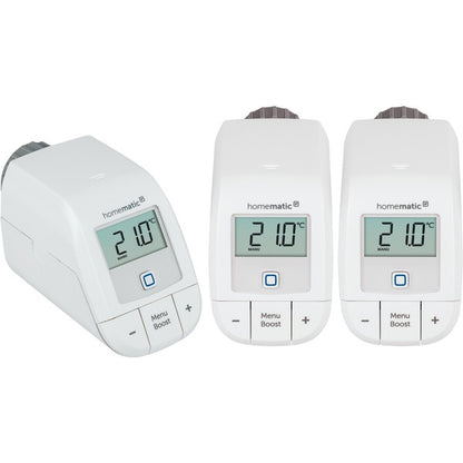 Homematic IP Smart Home Heizkörperthermostat Basic (HmIP-eTRV-B) (weiß, 3er Bundle)