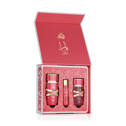 Lattafa Yara Candy Eau de Parfum 100 ml + Mini Eau de Parfum 12 ml + Hair Mist 50 ml for Women