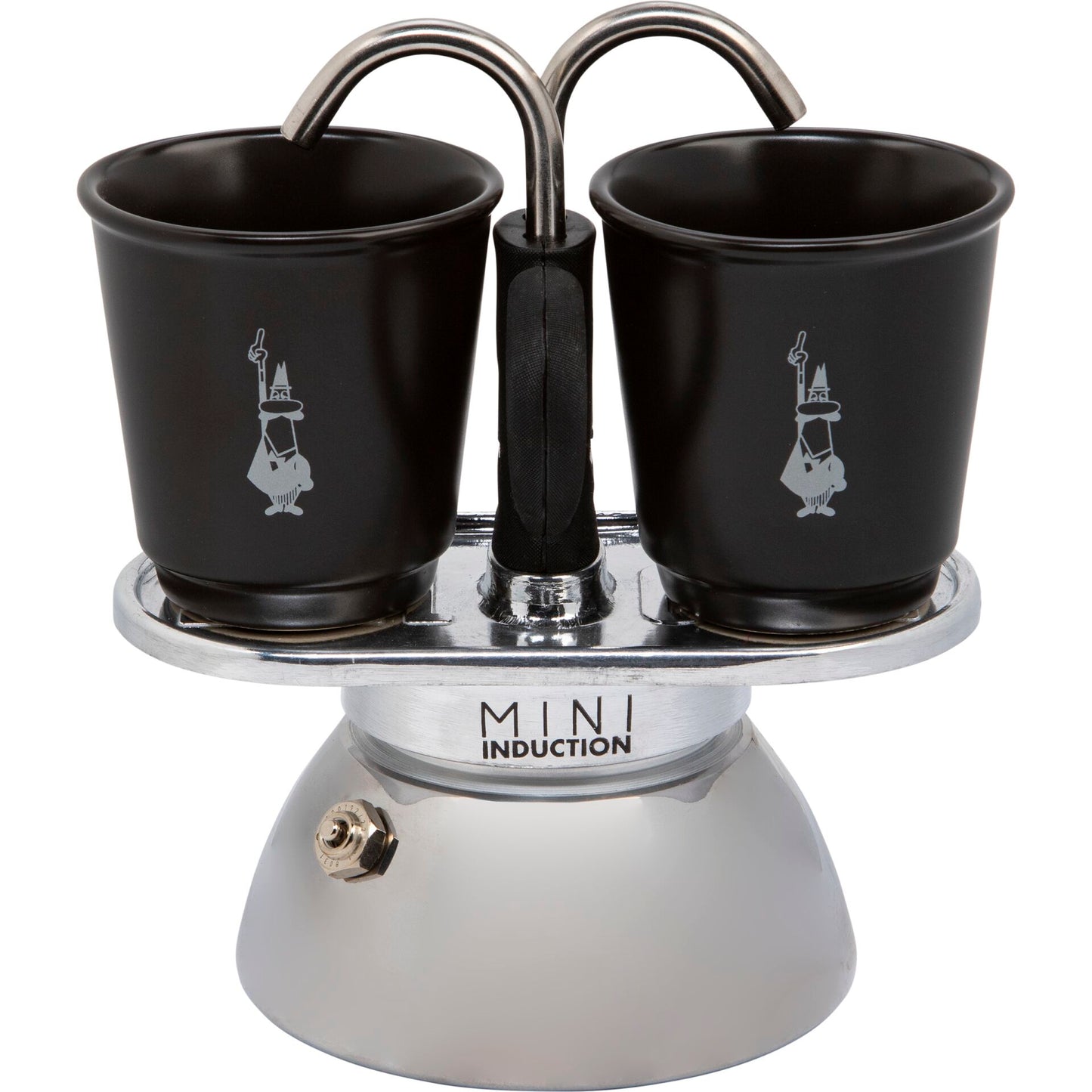 Bialetti Mini Express Induction +2Cups black