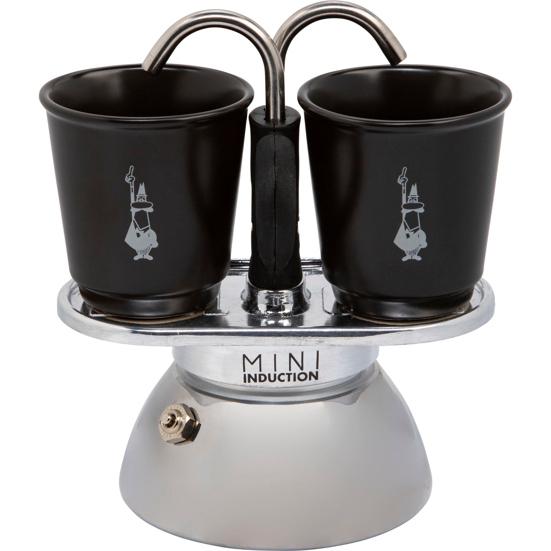 Bialetti Mini Express Induction +2Cups black