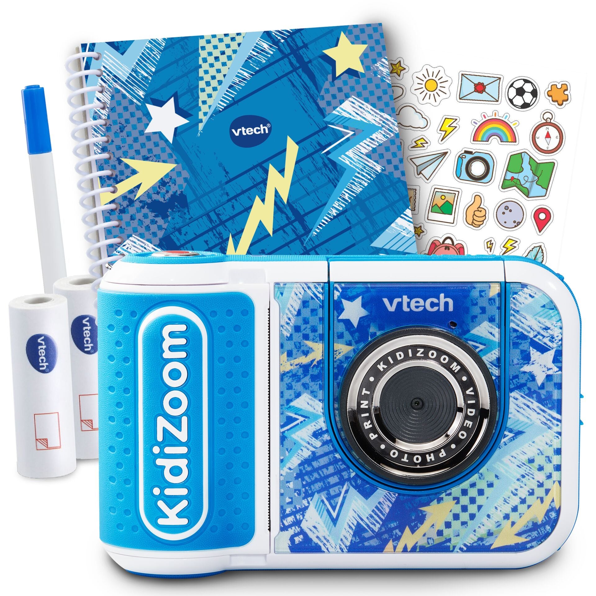 VTech Kidizoom Print Cam μπλε - Περιορισμένο καλοκαιρινό πακέτο