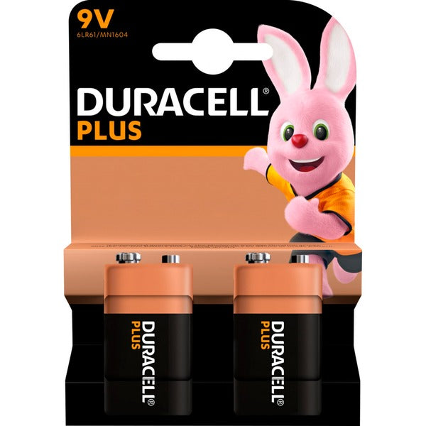 Duracell Plus (2 Stück, E-Block 9-Volt-Block)