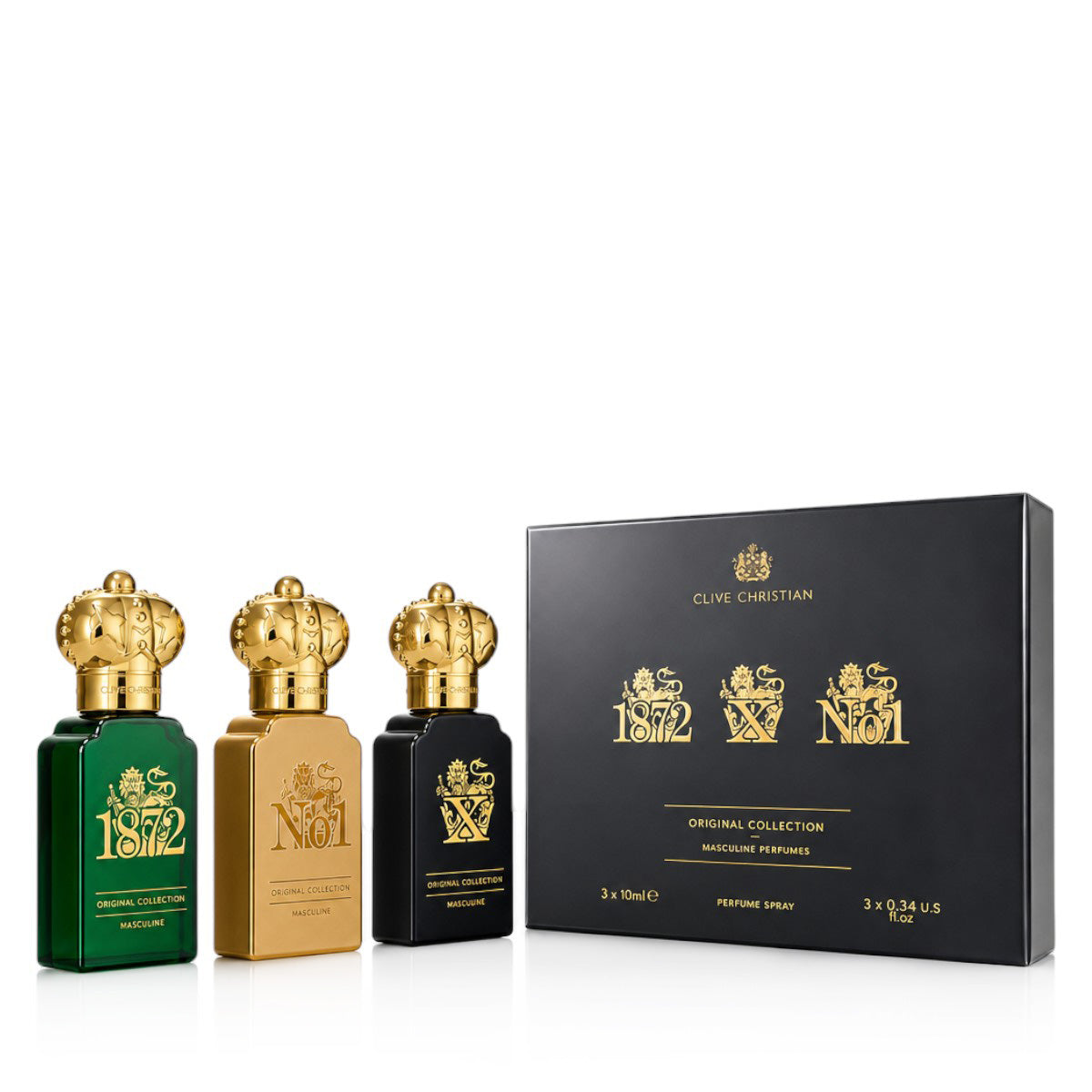 Clive Christian Masculine Perfumes Parfum Miniature 3 x 10 ml (man)