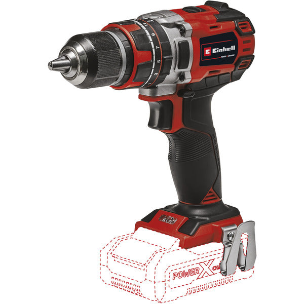 Einhell Professional Akku-Schlagbohrschrauber TP-CD 18/50 Li-i BL Solo, 18Volt (rot/schwarz, ohne Akku und Ladegerät)
