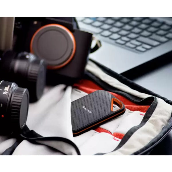 Sandisk Extreme PRO Portable SSD V2 4 TB, Externe SSD (schwarz/orange, USB-C 3.2 Gen 2x2 (20 Gbit/s))