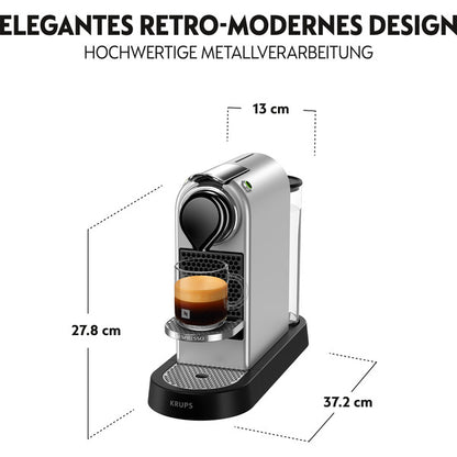 Krups Nespresso CitiZ XN741B (silber)