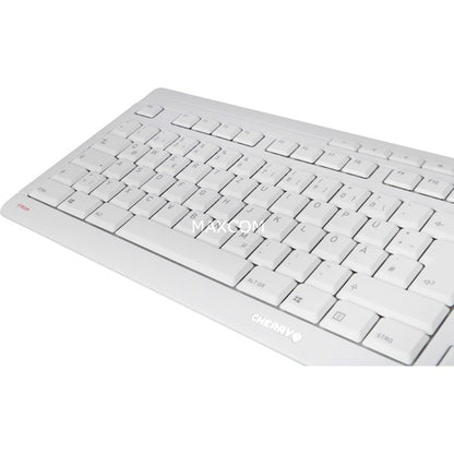 Cherry STREAM DESKTOP RECHARGE (weiß/grau, DE-Layout, Cherry SX-Scherentechnologie)