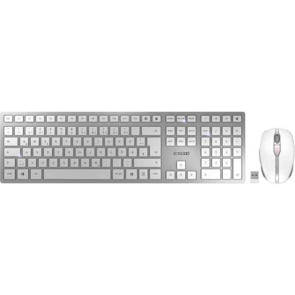 Cherry DW 9100 SLIM (weiß/silber, DE-Layout, Cherry SX-Scherentechnologie)