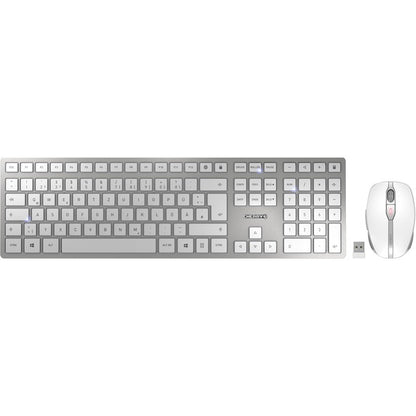 Cherry DW 9100 SLIM (weiß/silber, DE-Layout, Cherry SX-Scherentechnologie)